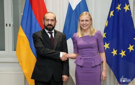 Ararat Mirzoyan and Elina Valtonen held detailed discussions on the agenda of the Armenia-EU partnership