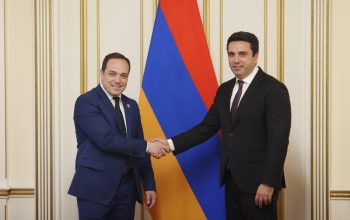 Alen Simonyan meets with delegation led by Chair of Culture Committee of Parliament of Georgia